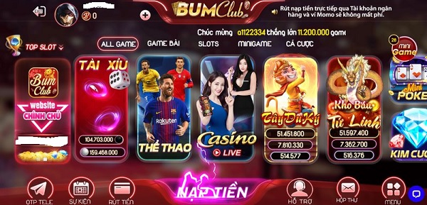 Kho game Bum Club webdoithuongonline