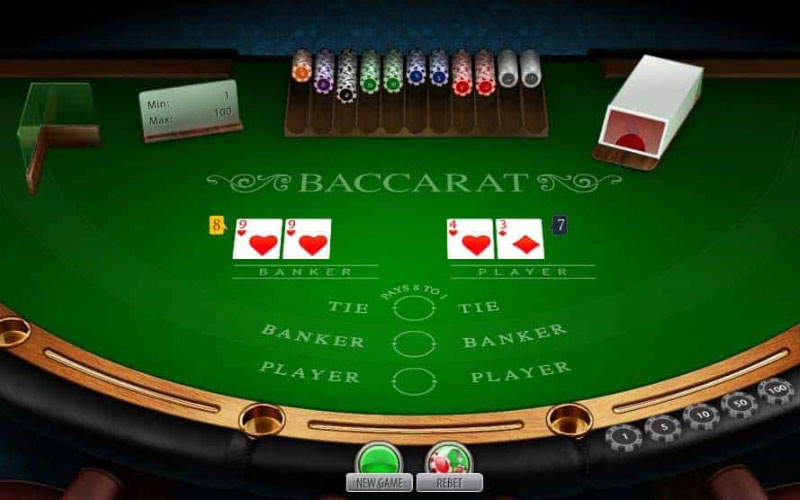 Các cược phổ biến trong trò chơi đánh bài Baccarat